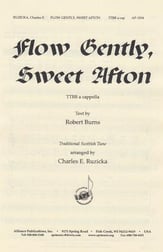 Flow Gently, Sweet Afton TTBB choral sheet music cover